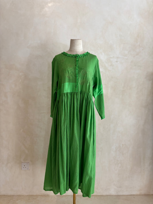 Hand embroidered dress