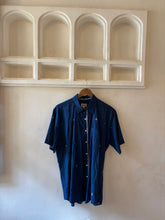 Load image into Gallery viewer, Indigo handloom detail shirt
