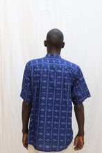 Load image into Gallery viewer, Indigo Ikat shirt

