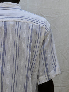 White and blue stripe shirt