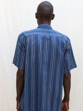 Load image into Gallery viewer, Dark blue striped shirt

